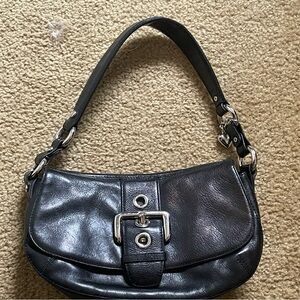 Juicy Couture Black Leather Shoulder Bag